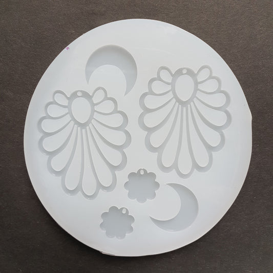 Silicone earrings mold mould for resin and epoxy