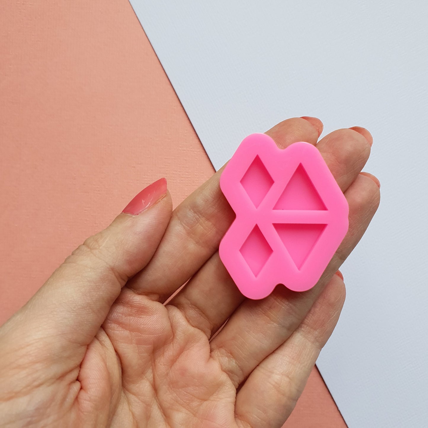 Silicone earrings Triangle Rhombus mold for resin and epoxy - Luxy Kraft