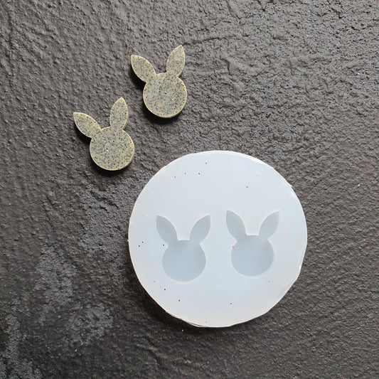 Bunny Silicone earring mold Jewelry Resin mould for resin and epoxy - Luxy Kraft