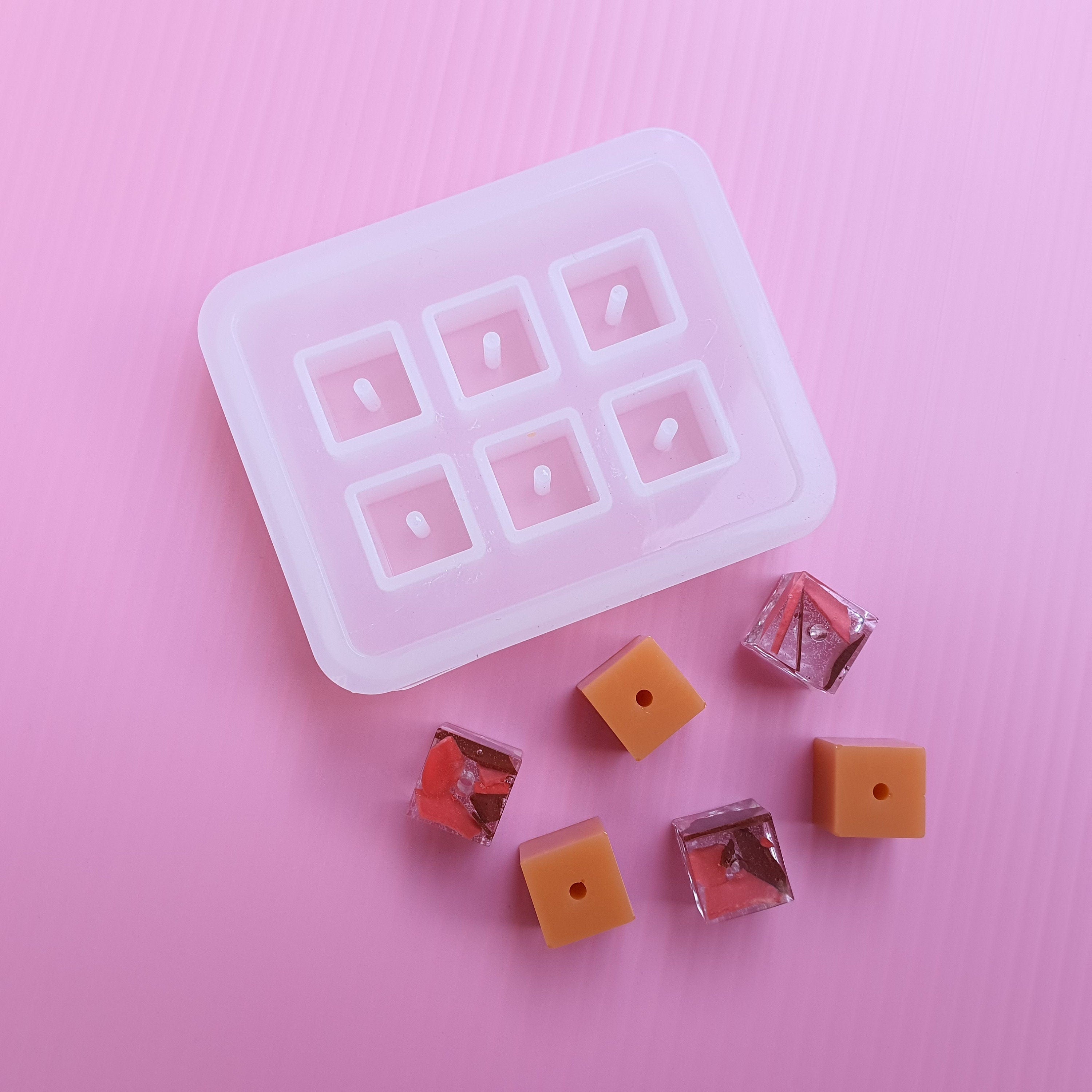 Square Beads Resin silicone mold for resin and epoxy Jewelry mold