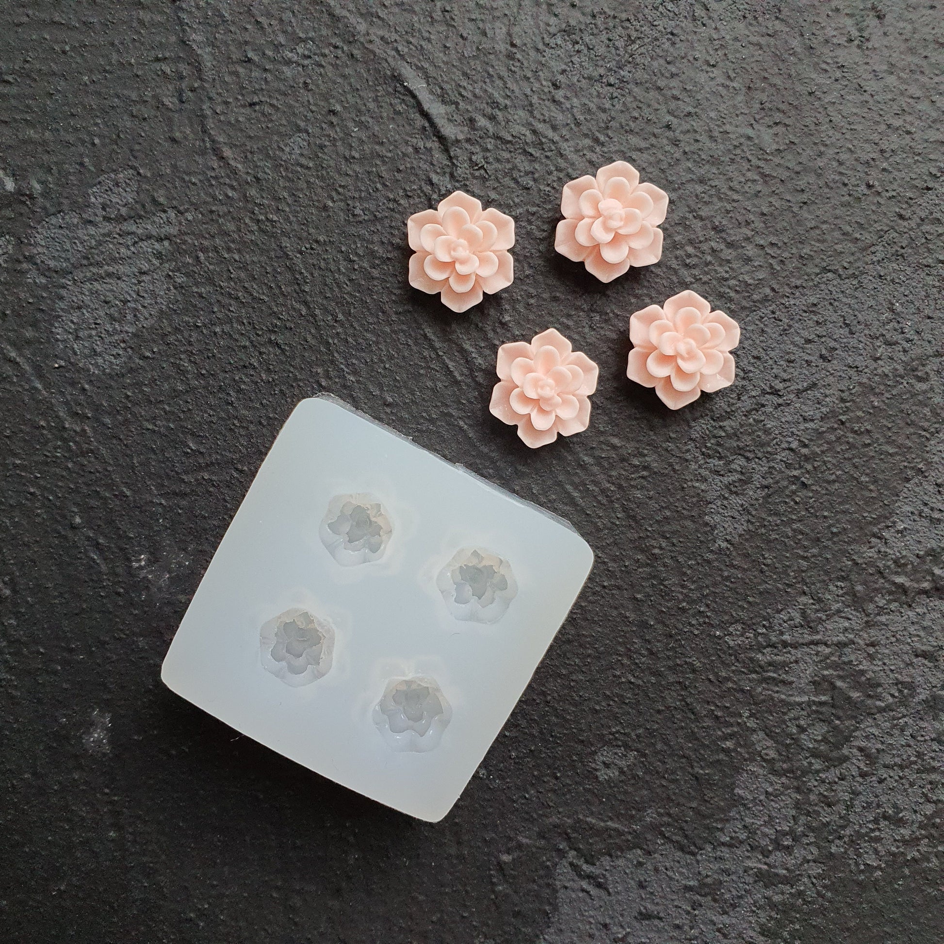 Silicone earrings mold "Flowers" for resin and epoxy