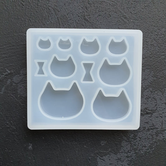 Cat Silicone earring mold Jewelry Resin mould for resin and epoxy - Luxy Kraft