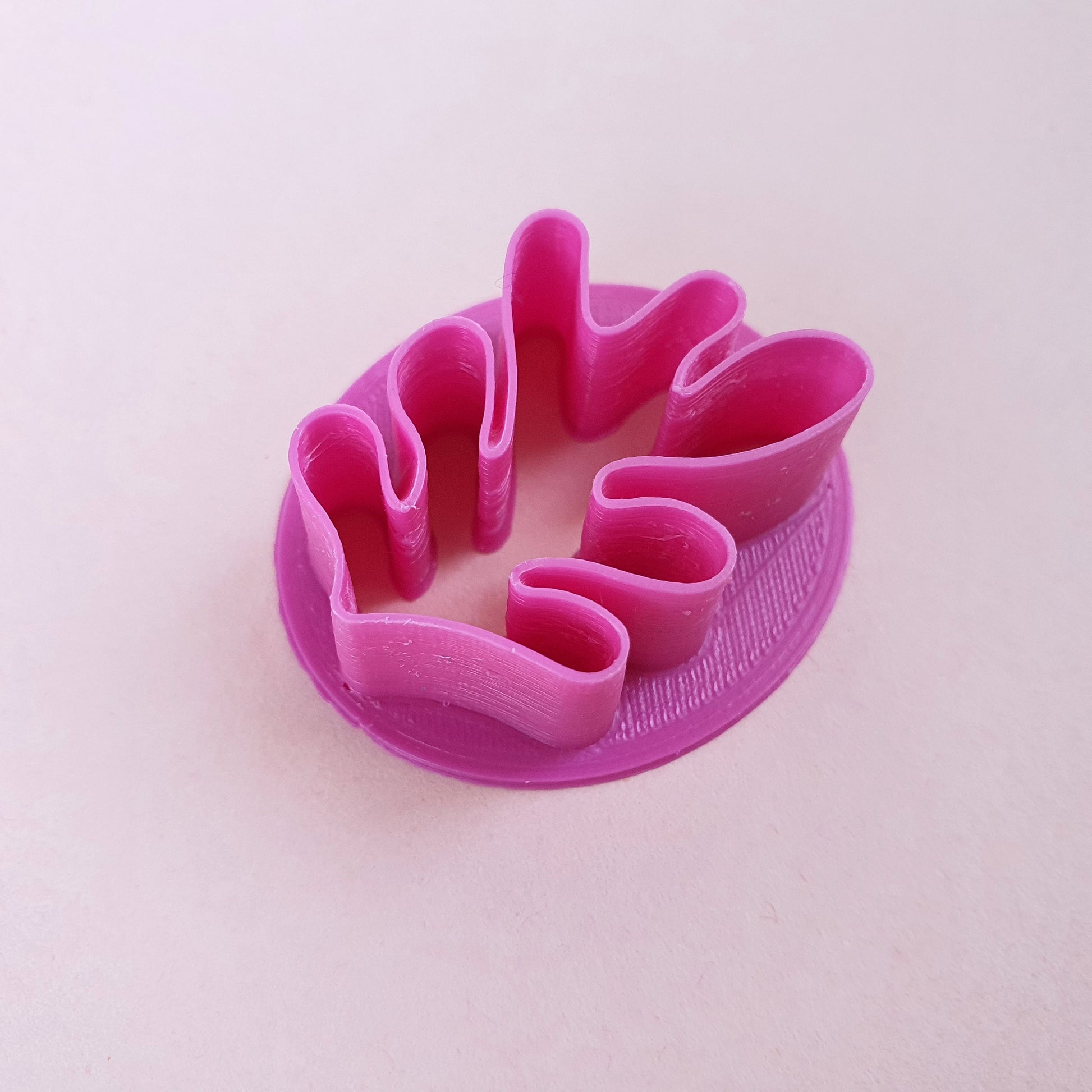 Polymer clay cutter 3D print cutters Jewelry Earrings "Coral" shape plastic cutter - Luxy Kraft