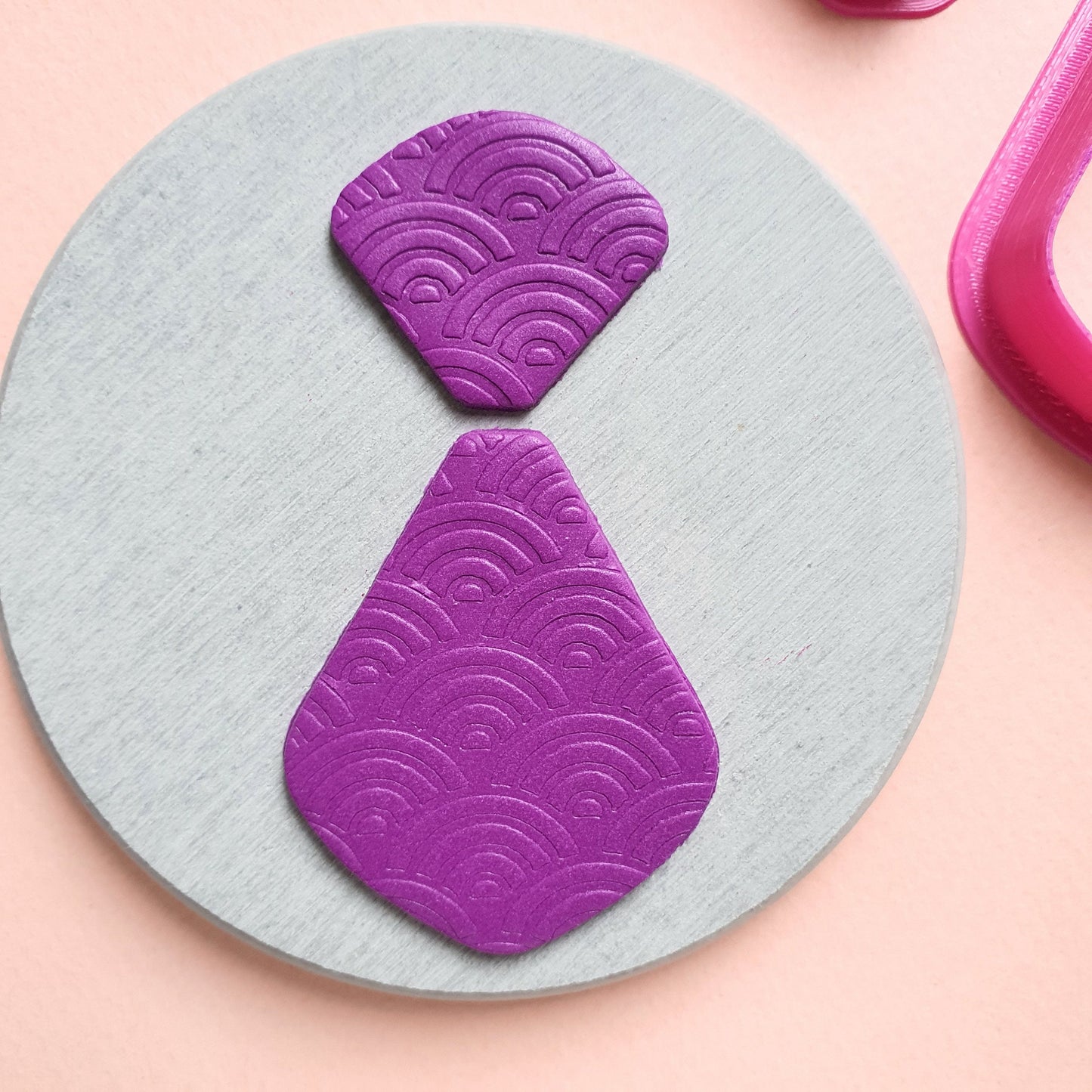 Polymer clay 3D cutters Jewelry Earrings Geometry shape cutter 2 pcs set - Luxy Kraft