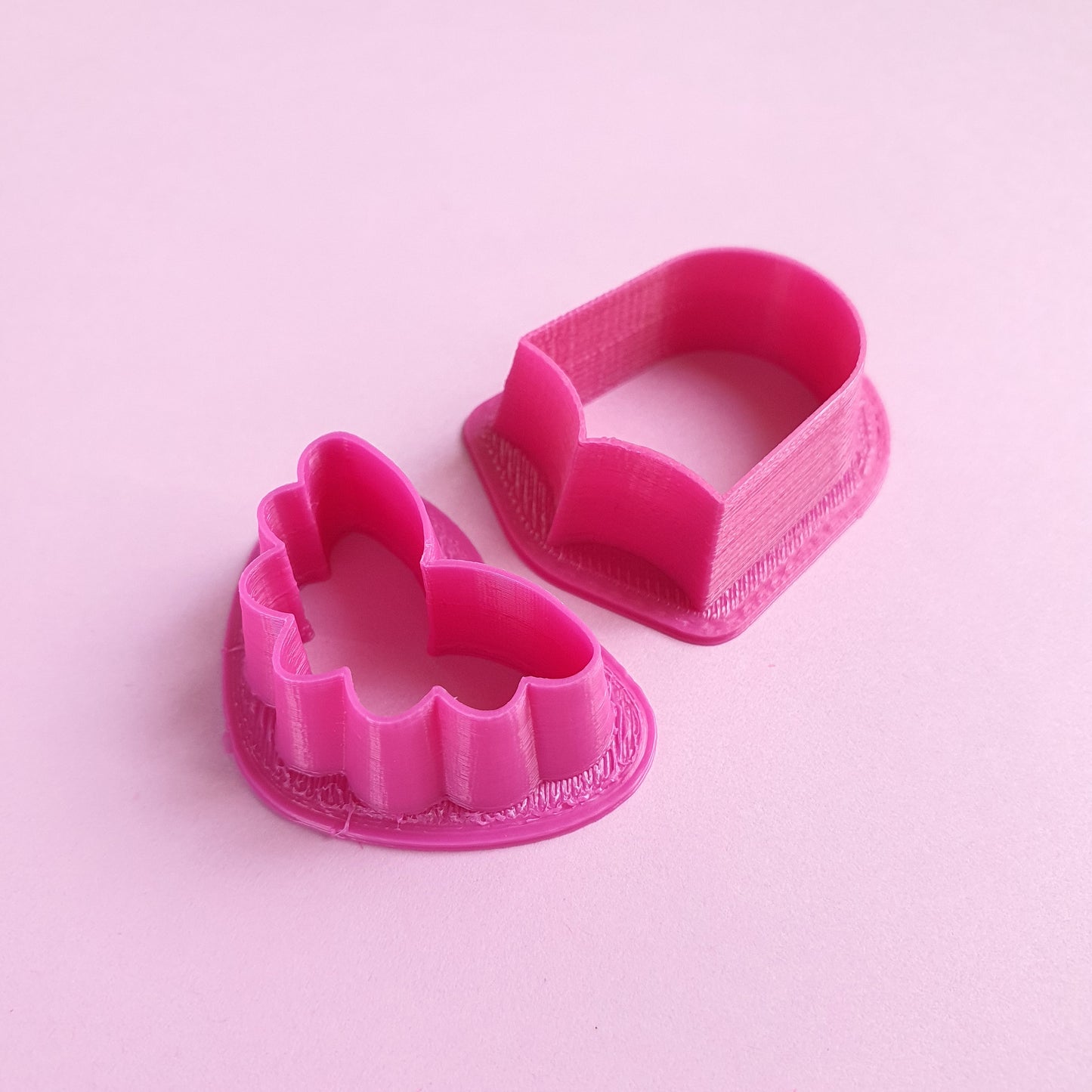 Earrings Polymer clay 3D cutters Geometry Jewelry shape cutter 2 pcs set - Luxy Kraft