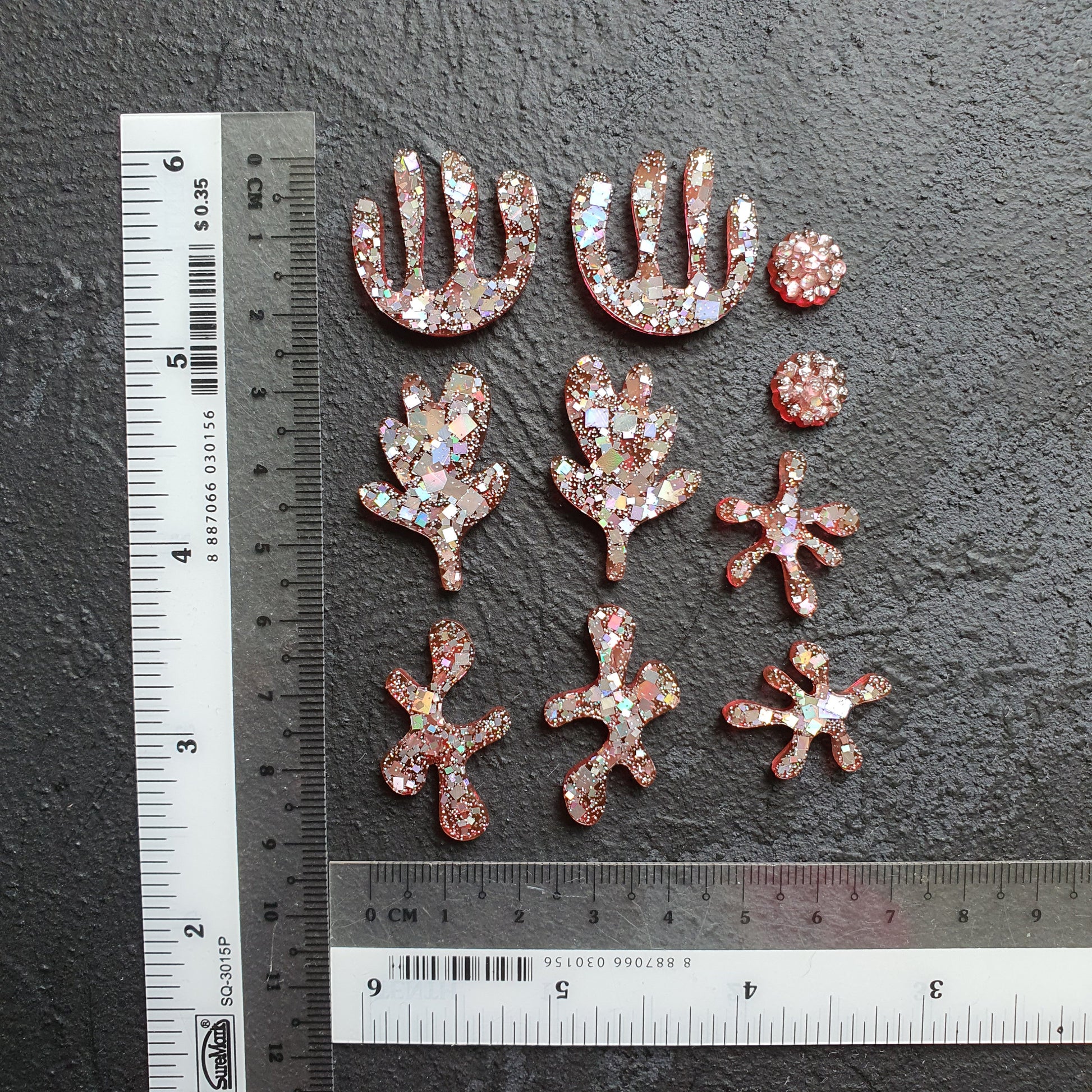 Silicone earrings mold Jewelry Resin mould for resin and epoxy 5 designs - Luxy Kraft