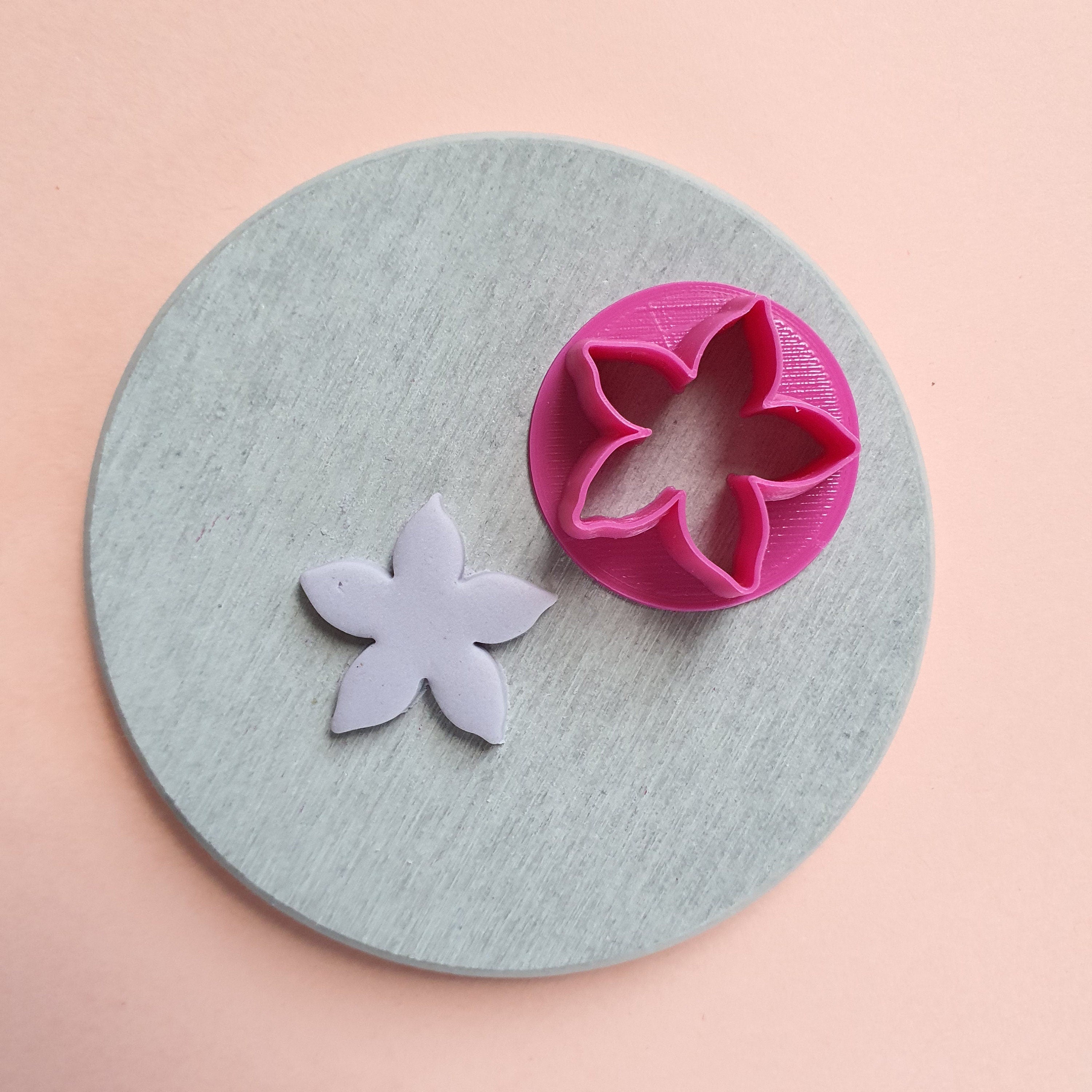 4 pcs set Polymer clay cutters Jewelry Earrings Flower shape plastic  cutter