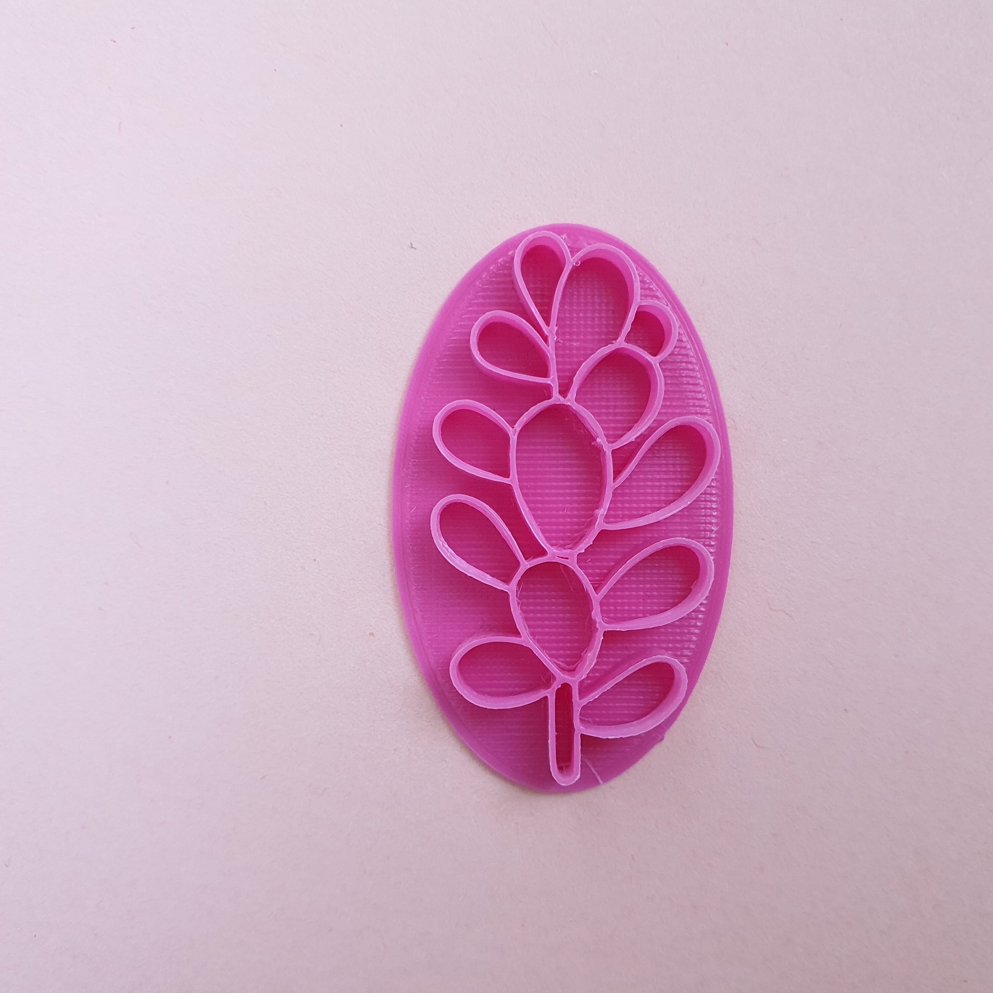 Polymer clay stamp "Cactus" 3D printed embossing