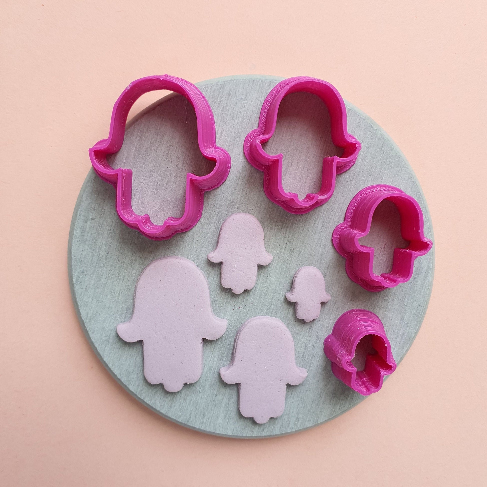 Hamsa hands Polymer clay 3D cutters - Luxy Kraft