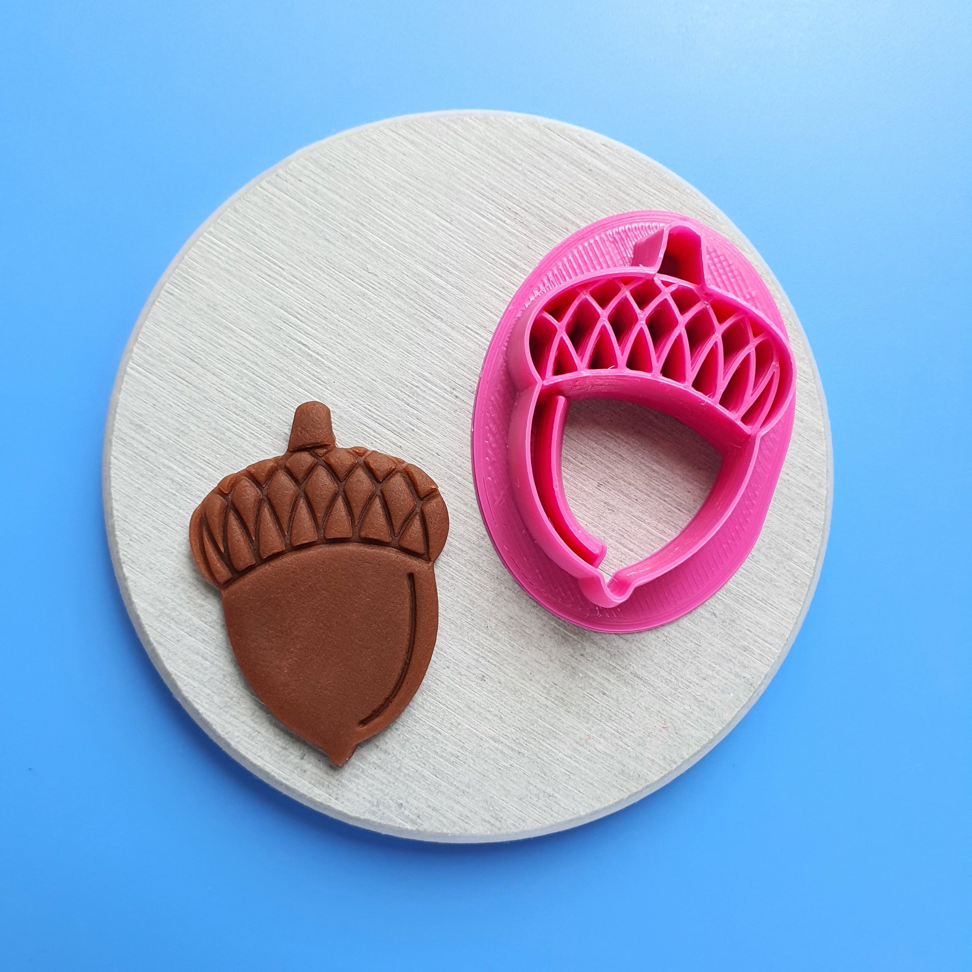 Acorn Polymer clay cutter 3D print cutters Jewelry Earrings shape plastic cutter