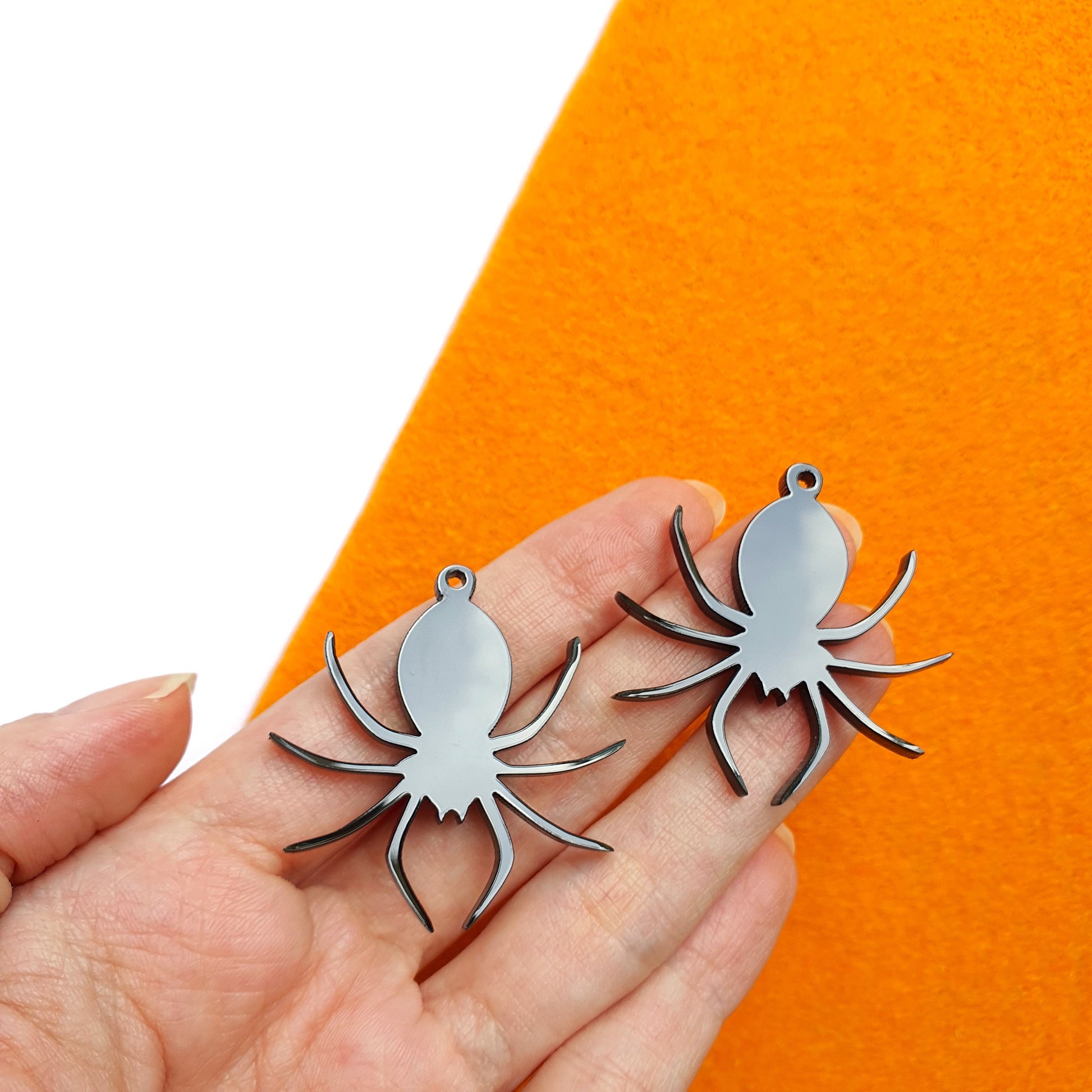 Halloween Spider Silicone earrings mold for resin and epoxy - Luxy Kraft