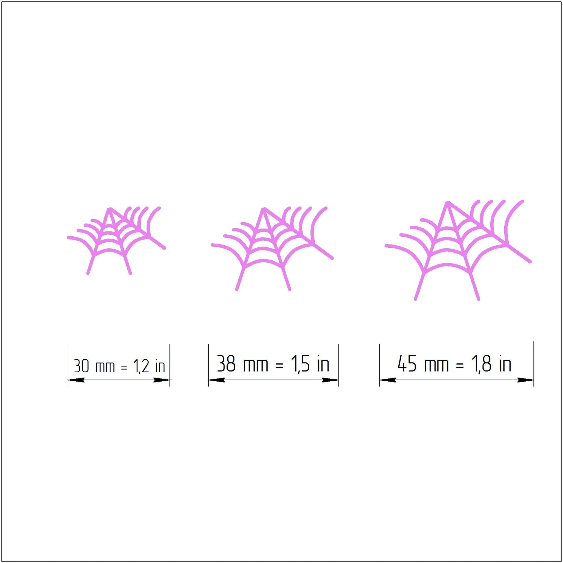 Spider net Polymer clay cutter 3D print cutters stamp Jewelry Earrings shape plastic cutter