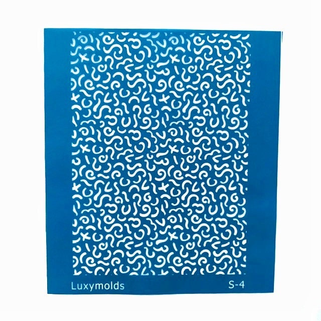 Silk screen stencil for polymer clay "Luxymolds" S-4 - Luxy Kraft