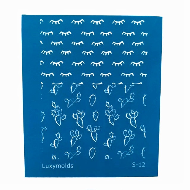 Silk screen stencil for polymer clay "Luxymolds" S-12 - Luxy Kraft