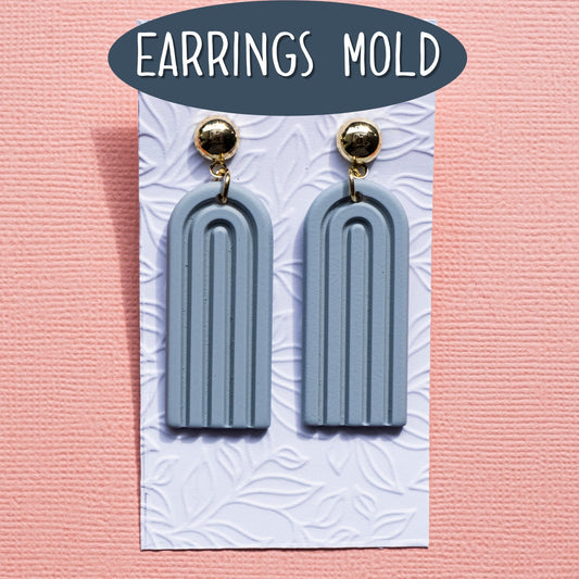 Silicone earrings mold mould for resin and epoxy