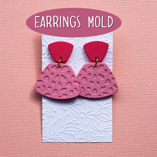 Silicone earrings mold mould for resin and epoxy