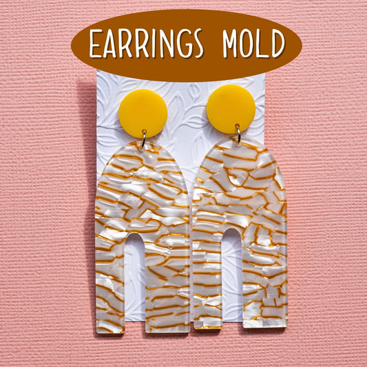 Silicone earrings mold mould for resin and epoxy