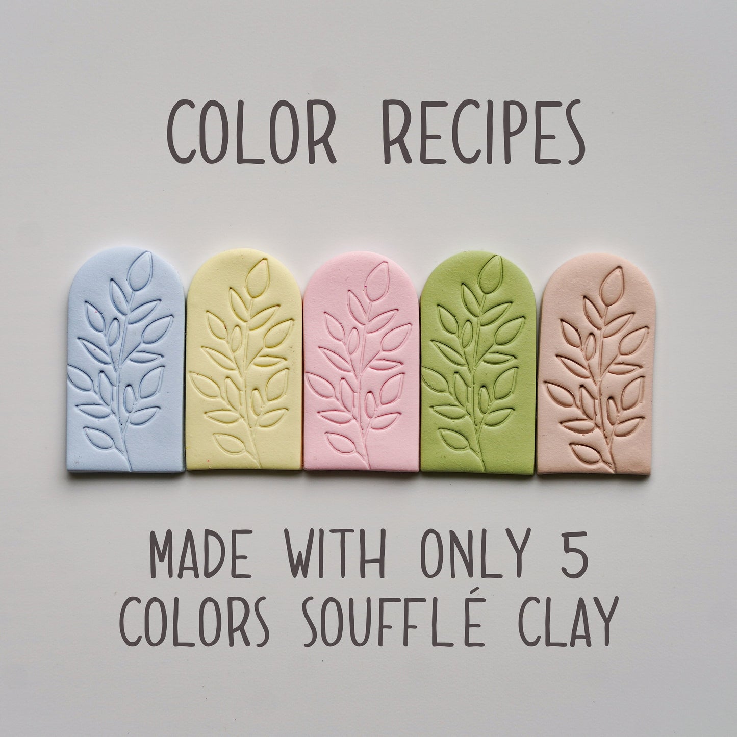 Polymer Clay Color Recipes Sculpey Souffle Polymer Clay Color Mixing Digital Download