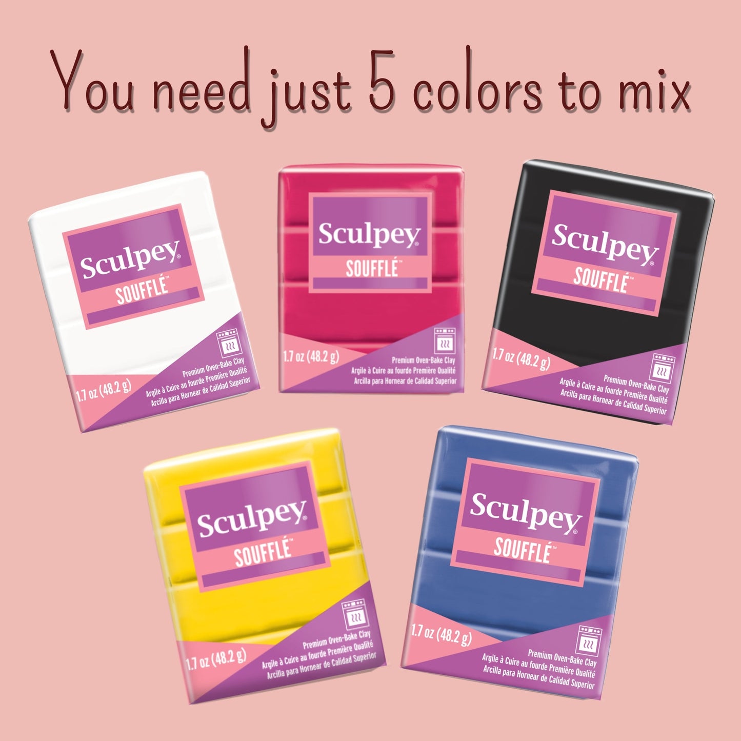 Polymer Clay Color Recipes Sculpey Souffle Polymer Clay Color Mixing Digital Download