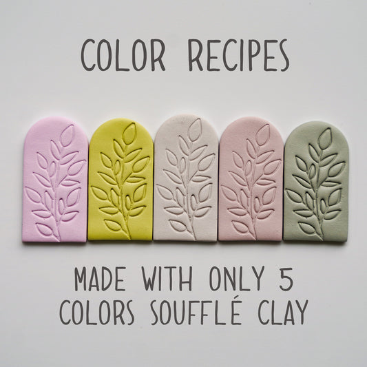 Polymer Clay Color Recipes Sculpey Souffle Polymer Clay Color Mixing Digital Download