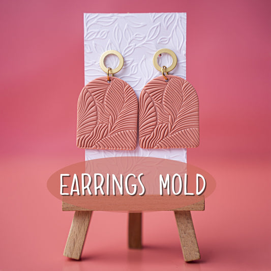 Silicone earrings mold mould for resin and epoxy