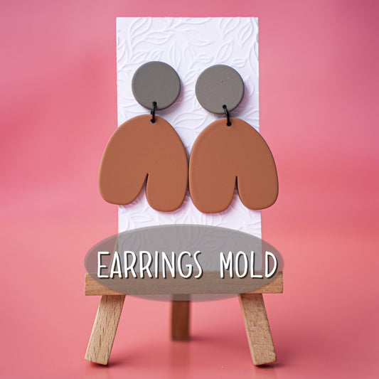 Silicone earrings mold mould for resin and epoxy