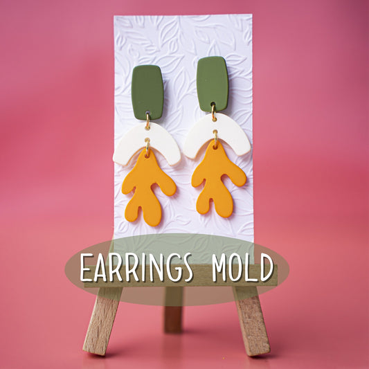 Silicone earrings mold mould for resin and epoxy