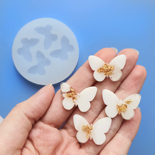 Silicone earrings mold Jewelry resin mold "Butterfly"