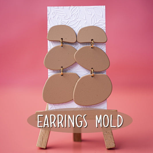 Silicone earrings mold mould for resin and epoxy