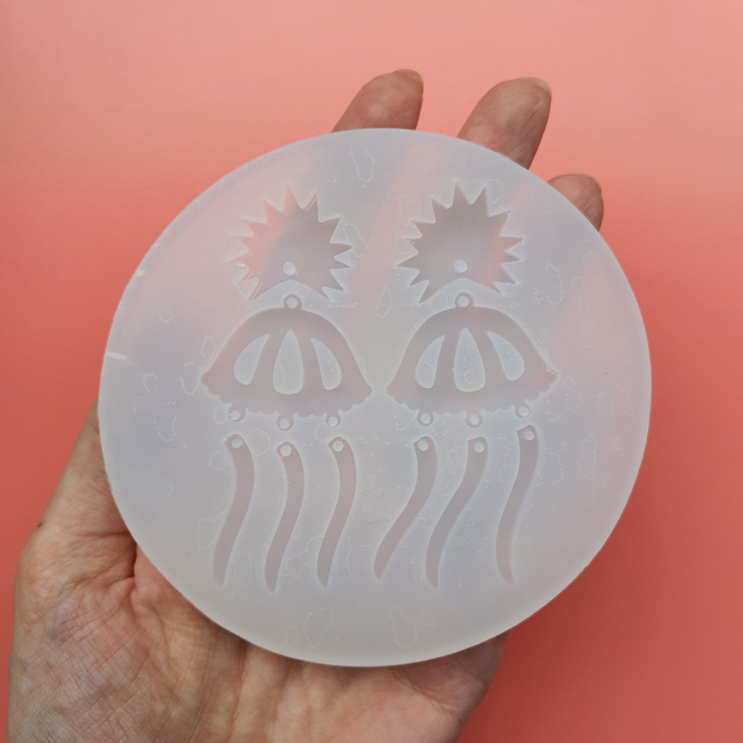 Silicone earring mold Jewelry Resin mould for resin and epoxy "Jellyfish"