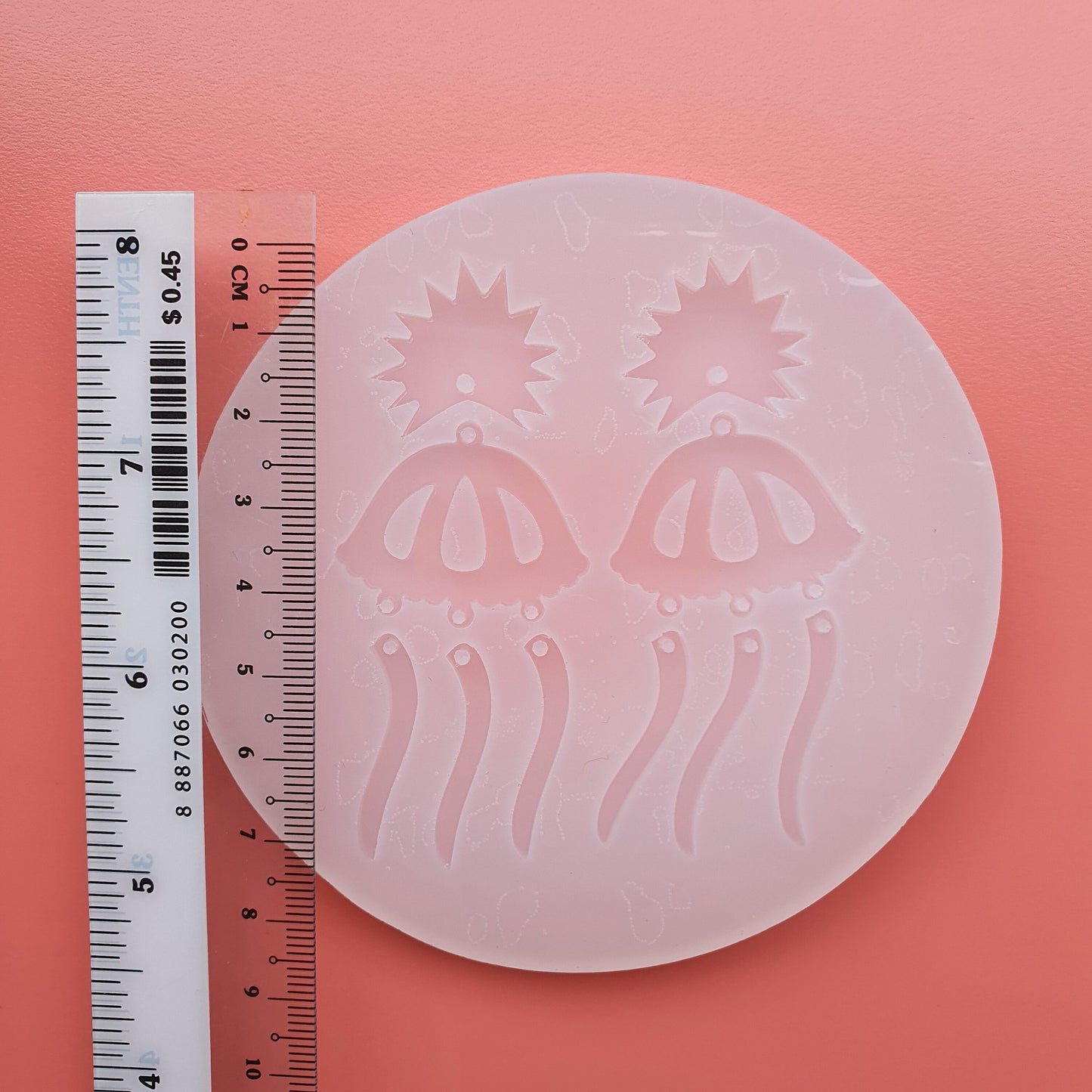 Silicone earring mold Jewelry Resin mould for resin and epoxy "Jellyfish"