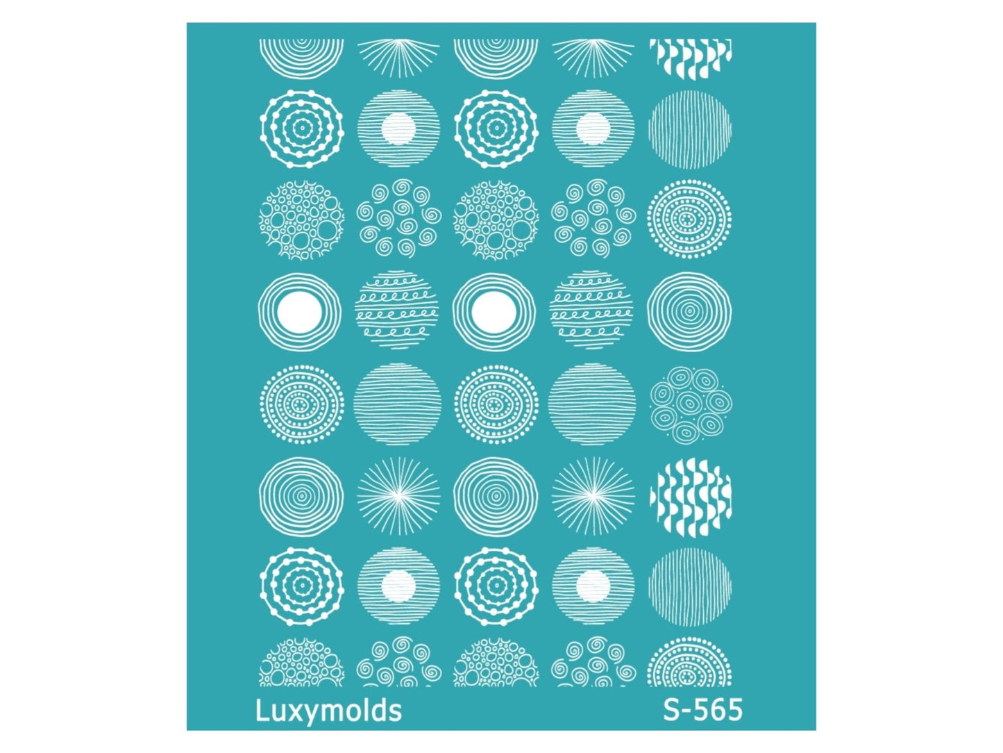 Silk screen stencil for polymer clay "Luxymolds" S-565