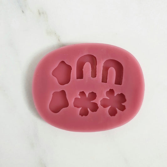 Earrings silicone mold for resin Stud earrings 15 mm silicone molds for epoxy