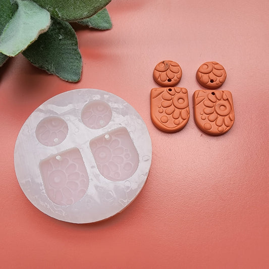 Silicone earrings mold mould for resin and epoxy