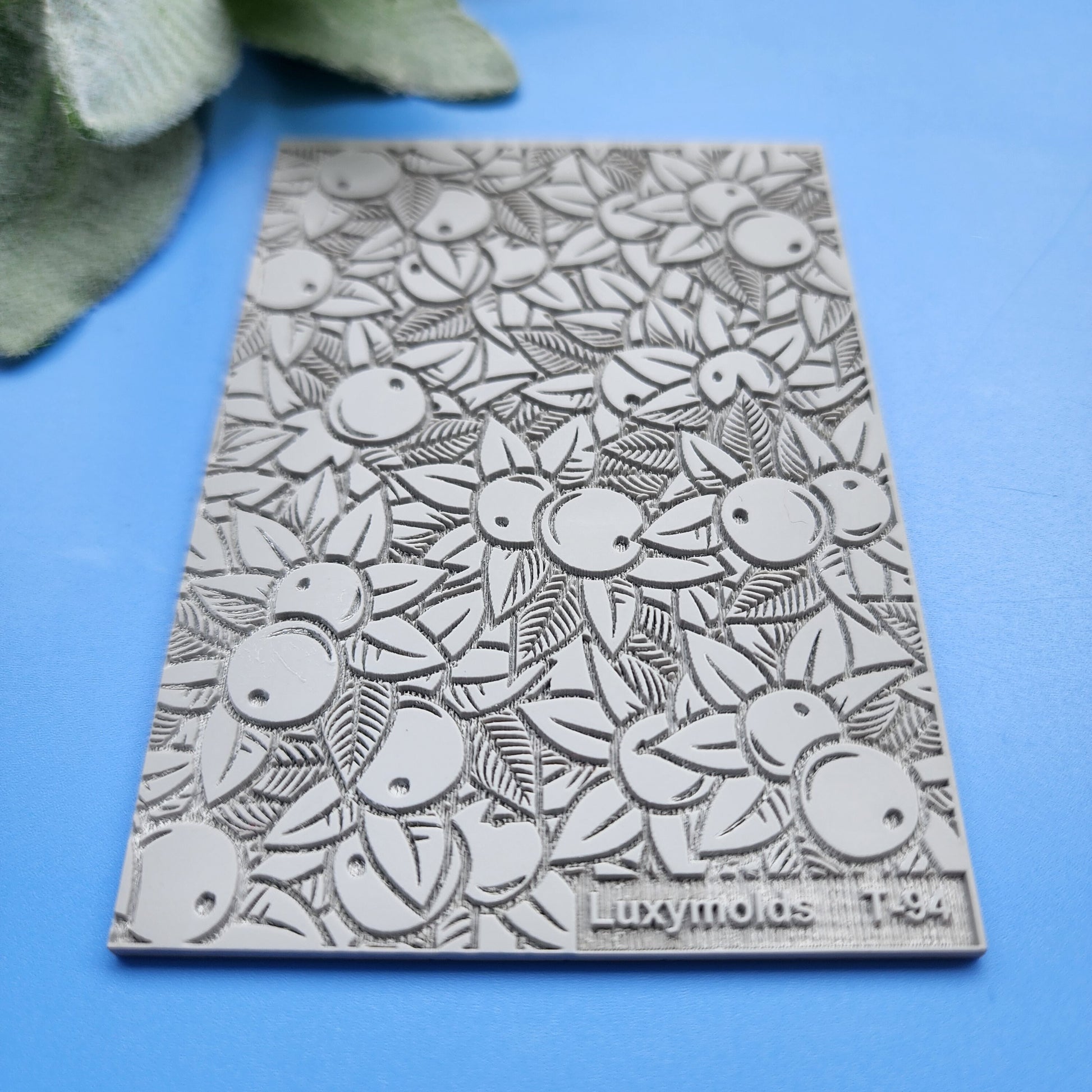 Polymer clay Texture tile Texture mat Clay stamp Polymer clay texture stencils "Apple" T-94