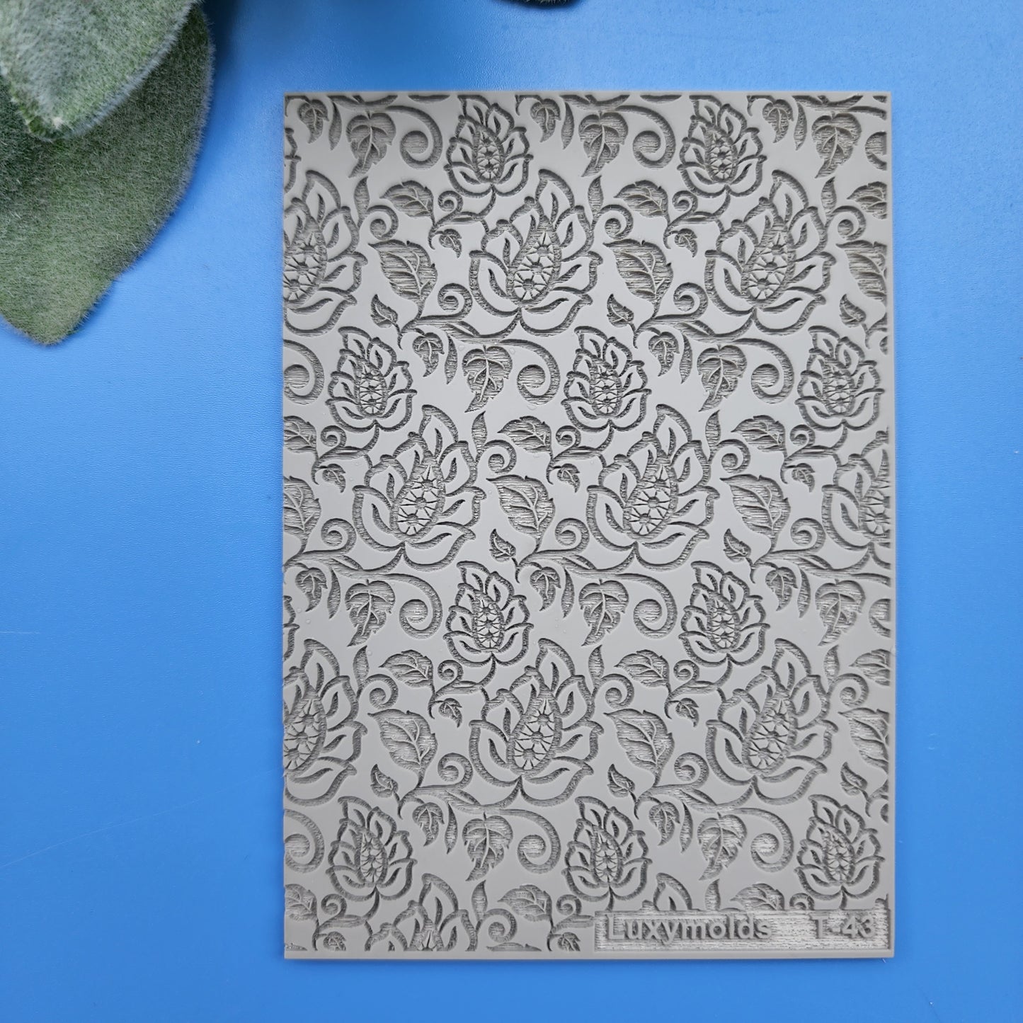 Polymer clay Texture tile Texture mat Clay stamp Polymer clay texture stencils "Flowers" T-43