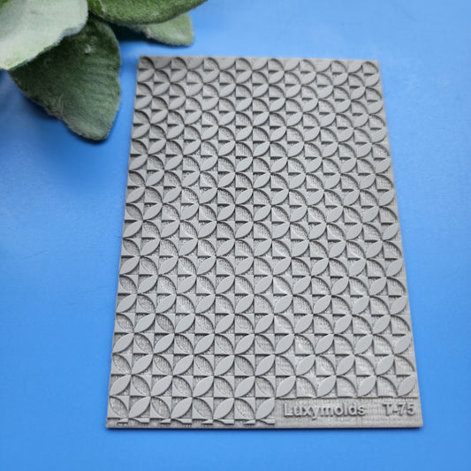 Polymer clay Texture tile Texture mat Clay stamp Polymer clay texture stencils "Geometryc" T-75