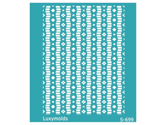 Silk screen stencil for polymer clay "Luxymolds" S-699