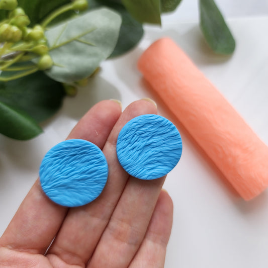 Polymer clay texture roller clay stamp 3D printed embossing