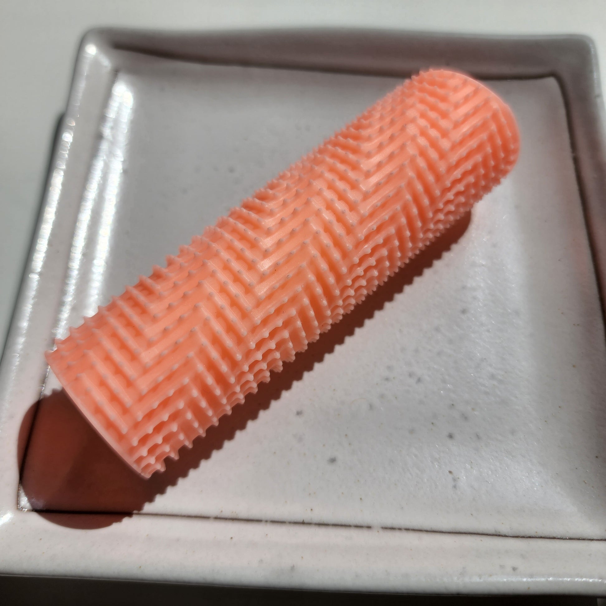 Polymer clay texture roller clay stamp 3D printed embossing