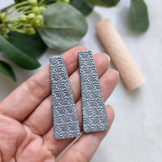 Polymer clay texture roller clay stamp 3D printed embossing