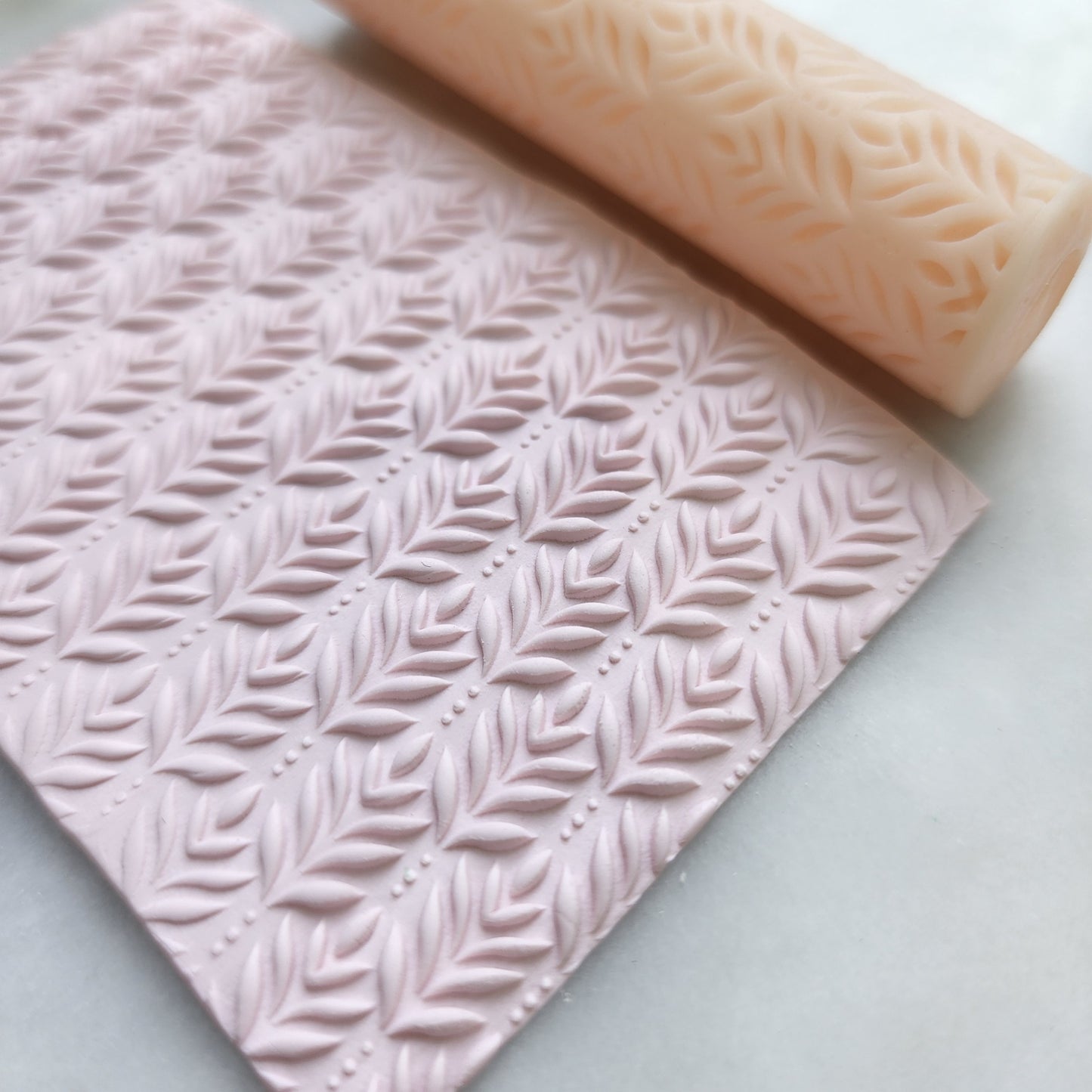 Polymer clay texture roller clay stamp 3D printed embossing "Floral"