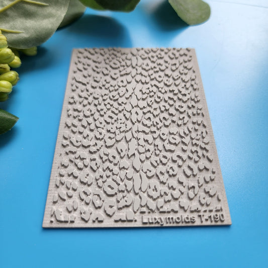 Polymer clay Texture tile Texture mat Clay stamp Polymer clay texture stencils "Leopard pattern" T-190