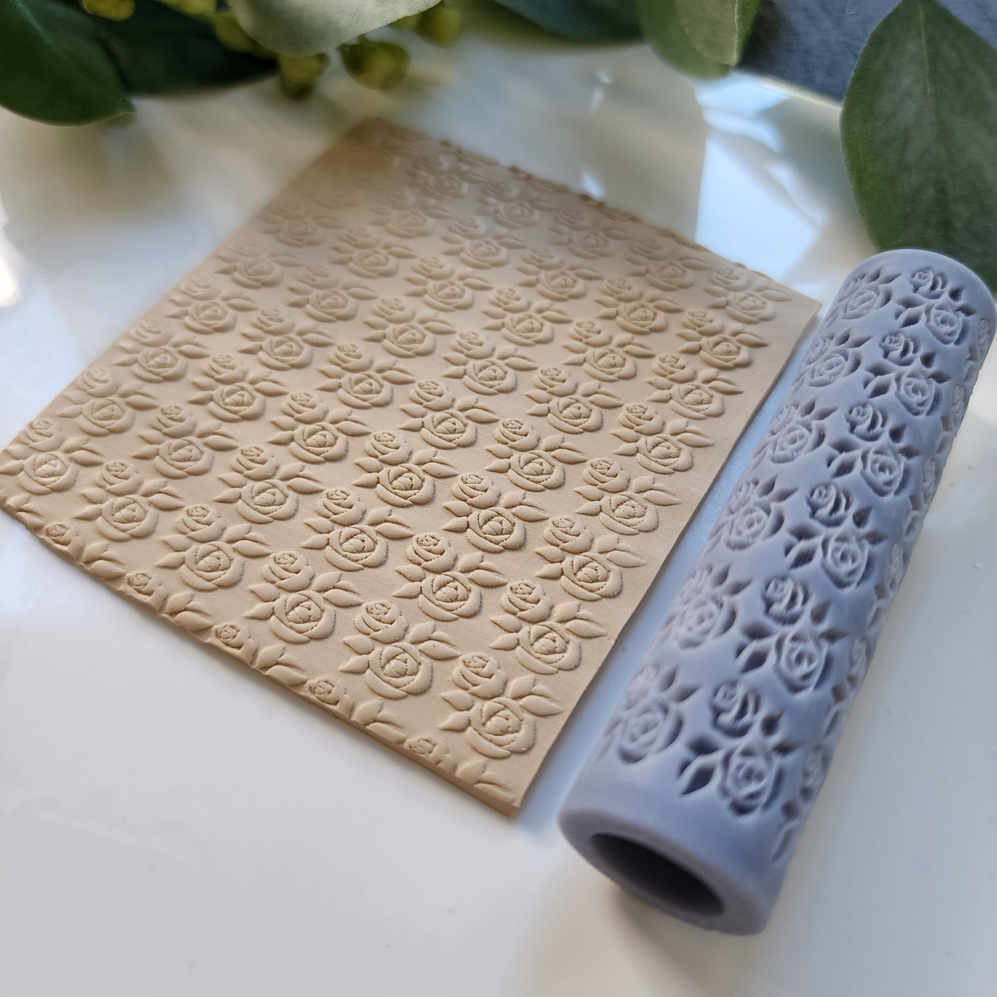 Polymer clay texture roller clay stamp 3D printed embossing