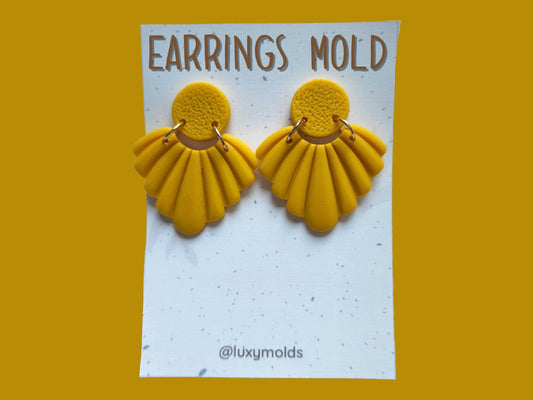 Silicone earrings mold / Silicone epoxy mold / Silicone earring moulds / Silicone UV resin molds / Silicone jewelry mold/Matte finished mold