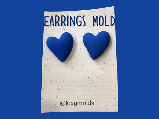 Silicone earrings mold / Silicone epoxy mold / Silicone earring moulds /Silicone UV resin molds / Heart silicone jewelry mold/Matte mold