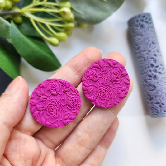 Polymer clay texture roller clay stamp 3D printed embossing