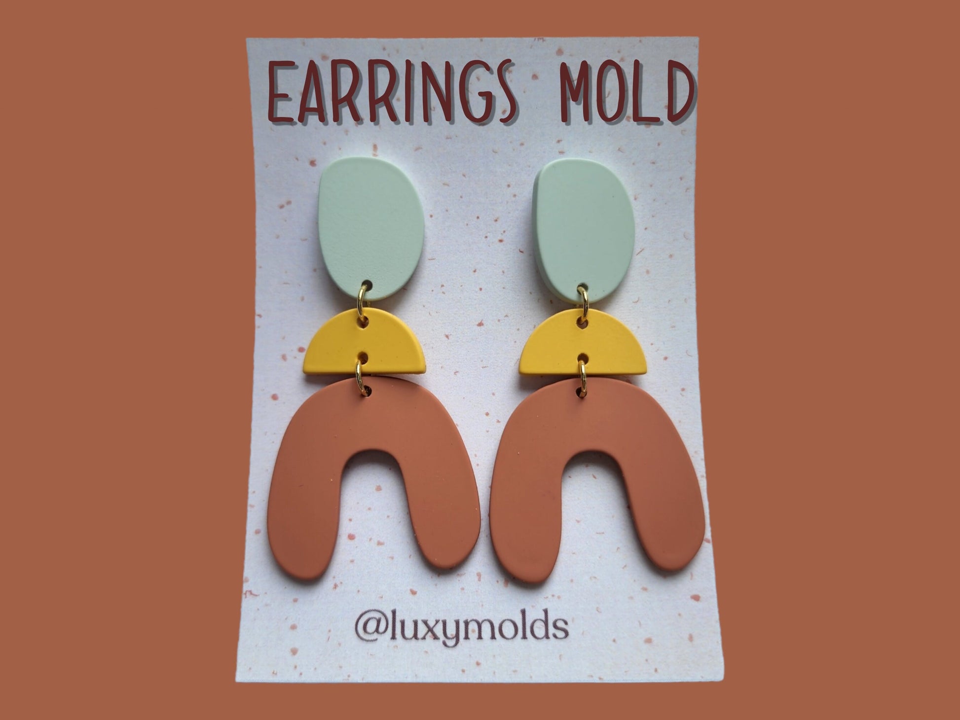 Silicone earrings mold / Silicone epoxy mold /Silicone earring moulds/Silicone UV resin molds/Arch silicone jewelry mold/Matte finished mold