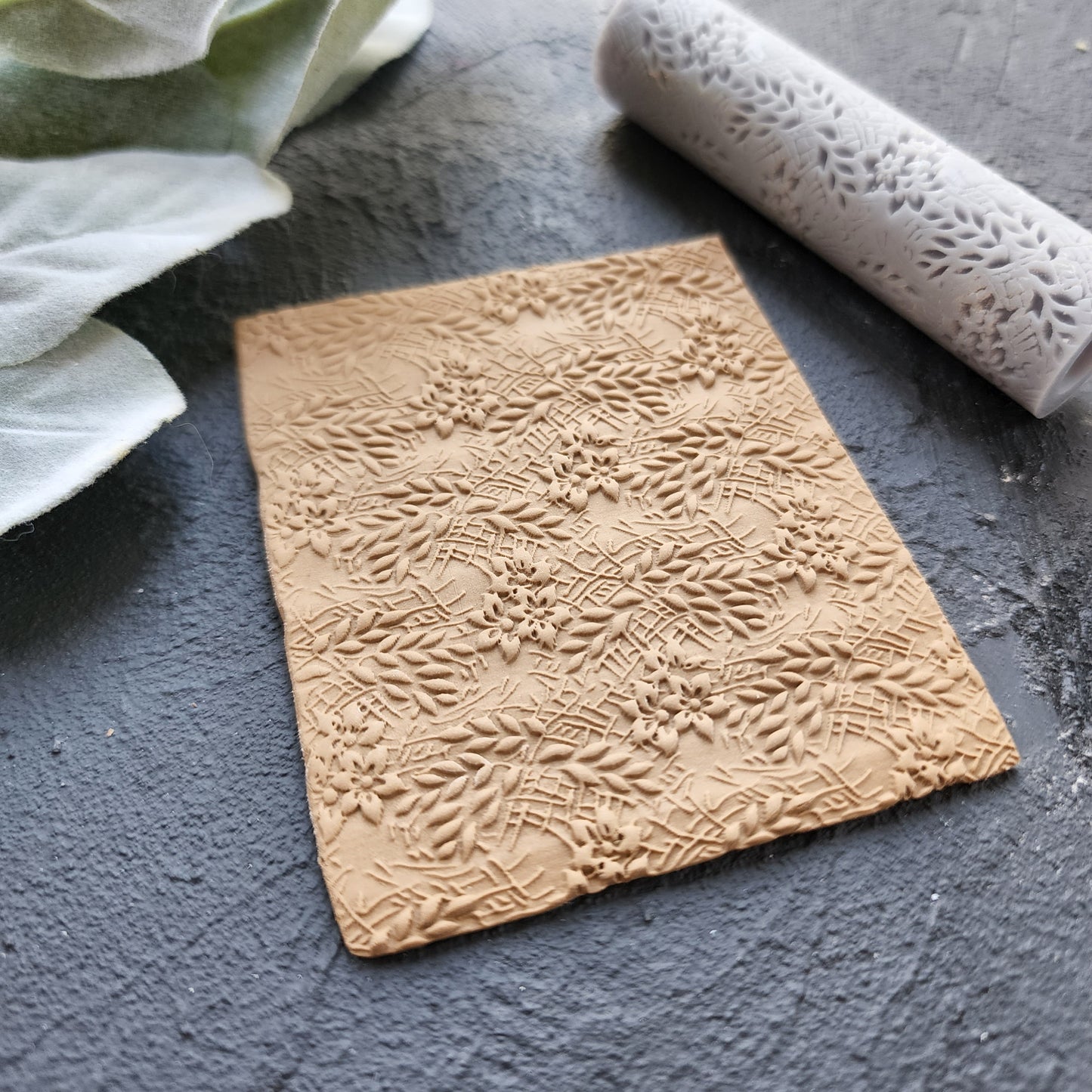 Polymer clay texture roller clay stamp 3D printed embossing