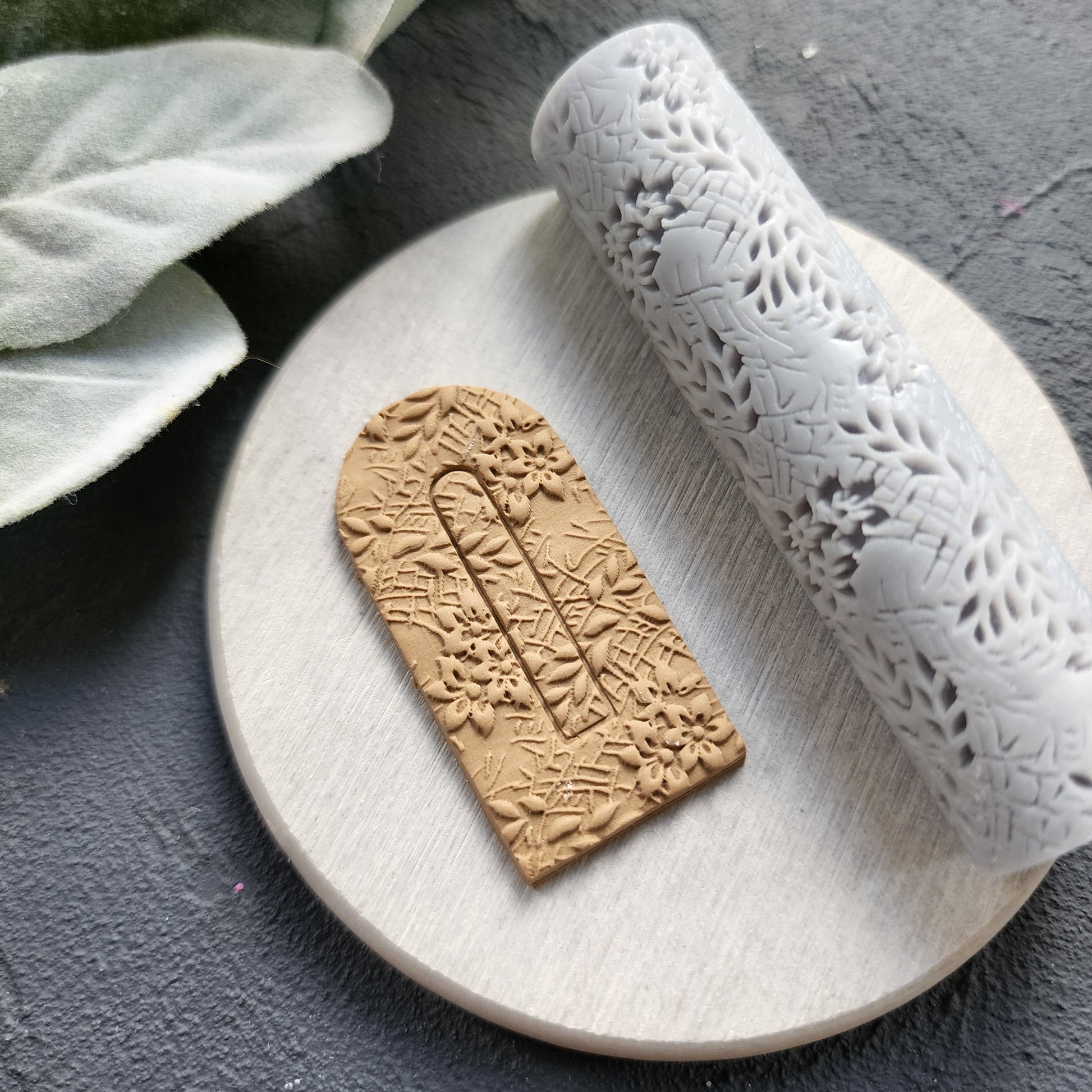 Polymer clay texture roller clay stamp 3D printed embossing